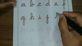 cursive writing abcd [upl. by Aluor]