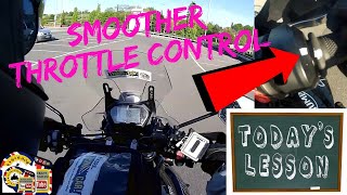 Smoother riding with good throttle control Motorcycle riding tips 2020 [upl. by Lorri]