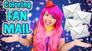 Coloring amp Opening Fan Mail  Custom Fan Art and More Prismacolor Pencils  KiMMi THE CLOWN [upl. by Latoyia52]