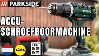 ACCUSCHROEFBOORMACHINE PARKSIDE PABS 20Li D5 DUTCH NEDERLANDS LIDL [upl. by Toni]