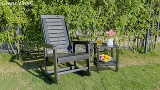 GreenVines Outdoor Rocking Chair [upl. by Opal]