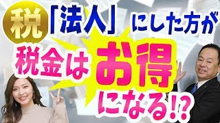 法人にした方が税金はお得になる！個人事業主と比べて税率と経費と損失の繰り越しが全く違う [upl. by Rivard]