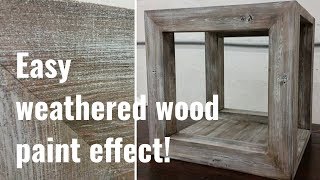 Simple to follow barnwood paint effect tutorial [upl. by Burl]