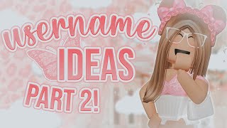 50 AESTHETIC Roblox USERNAMES  Tips PT 2  2021  Untaken On Roblox  auvelva ♡ [upl. by Nevet]