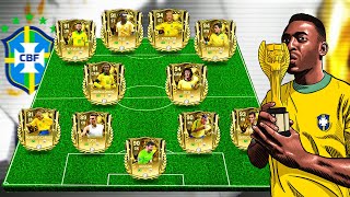 BRAZIL  All Time Best Iconic Squad Builder Pelé R9 Neymar FC Mobile [upl. by Fruin]