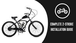 How to install a 2Stroke 66cc80cc bicycle engine kit [upl. by Nomyad]