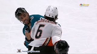 Erik Gudbranson vs Evander Kane Jan 27 2020 [upl. by Esdnil]