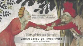 Italian Renaissance  Bartolomeo Tromboncino Zephyro El Bel Tempo Rimena [upl. by Aisya]