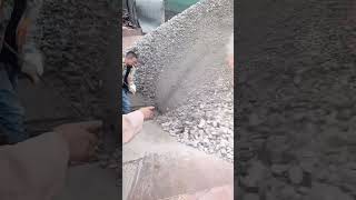 Unloading sand and gravel on a dump ship  segmented video [upl. by Anipsed]