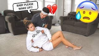 Passing Out While Working Out Prank On Boyfriend Cute Reaction [upl. by Ryhpez428]