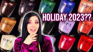 OPI Terribly Nice Holiday 2023 Nail Polish Collection Swatch and Review  KELLI MARISSA [upl. by Korie532]