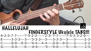 HALLELUJAH Fingerstyle Ukulele TUTORIAL [upl. by Dempstor]