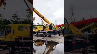 8 ton blue brand truck crane 7section boom full lifting weight 1500 catties reach 20 meters [upl. by Rena907]