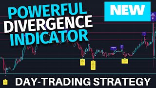 POWERFUL Divergence Indicator  DayTrading Strategy Using Divergences For Many Indicators [upl. by Nilhsa871]