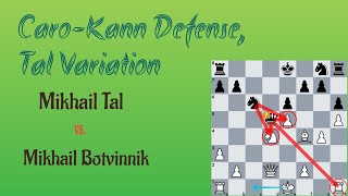 Mikhail Tal vs Mikhail Botvinnik World Championship Match 1961 chess [upl. by Ecilayram]