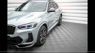 Maxton Design Bmw X4 G02 M Pack Facelift Spoiler Voorspoiler Splitter Sideskirt Test M Performance D [upl. by Severin]