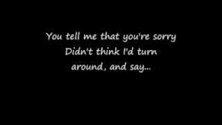 Timbaland ft OneRepublic  Apologize Lyrics HD [upl. by Ycat]