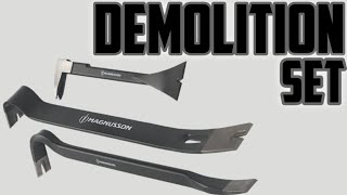 Awesome Demolition Set  Crow Bar  Pry Bar  Utility Bar Magnusson [upl. by Vincents]