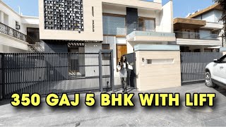 Inside a 350 yard 5 BHK Modern Duplex Villa With Lift  Duplex House Sale in Panchkula Haryana [upl. by Ogram]