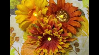 Cheap amp Easy Dollar Tree Fall Home Decor Floral Tea light Candles DIY [upl. by Somerset587]