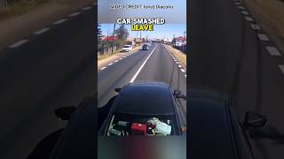 Road Rager Brake Checks Semi Truck amp Regrets It Immediately [upl. by Howlan]