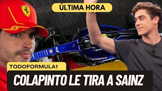 F1 HOY Colapinto quotCarlos Sainz me sacó la butaca que no jodaquot [upl. by Nosilla649]