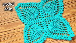 crochet doily tutorial  crochet thalposh pattern  placemat crochet pattern  step by step video [upl. by Janene855]