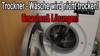 Wäschetrockner trocknet nicht – die häufigsten Ursachen [upl. by Ahseele]