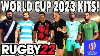 OFFICIAL WORLD CUP 2023 KITS IN RUGBY 22 Music amp Teams Whats included amp how to install step by step [upl. by Macintosh]