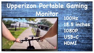 Overview of the 185 inch 1080p Upperizon Portable Gaming Monitor Unboxing [upl. by Kcirdneked]