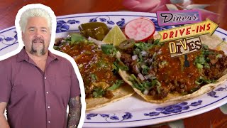 Guy amp His Family Eat Legit Mexican Food in His Hometown  Diners DriveIns and Dives  Food Network [upl. by Lalittah]