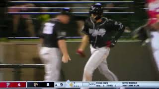 Lansing LugnutsAthletics  HighAJared McDonald hits home run vs Great Lakes 72722 [upl. by Warenne]