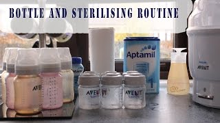 Bottle Sterilising Routine [upl. by Hulton]