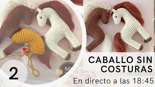 TUTORIAL CABALLO AMIGURUMI TEJIDO SIN COSTURAS 2 [upl. by Madalyn]