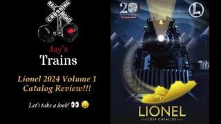 Lionel 2024 Volume 1 Catalog Review [upl. by Dora]