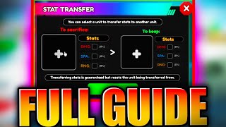 How to Stat Transfer  Transfer Stats In Anime Vangaurd  ROBLOX [upl. by Yuzik562]