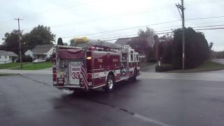 Wagontown Fire company Engine 35 respoding to AFA [upl. by Iveson]