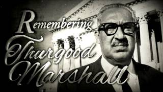 Moments In History Remembering Thurgood Marshall [upl. by Novert]