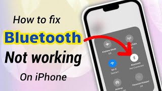 How To Fix Bluetooth Not Working On IPhone iPhone Bluetooth not connecting 2024 [upl. by Eceinhoj]