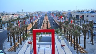 طريق الملك عبدالله بالرياض  تصوير جوي [upl. by Rashida263]