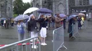 Reportage  Inondation du Sanctuaire de Lourdes  matin du 18 juin 2013 [upl. by Ailisec369]