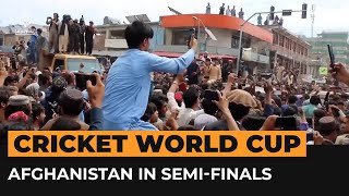 Afghans celebrate reaching cricket T20 World Cup semifinals  AJ Shorts [upl. by Lehar]