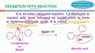 BenzilBenzilic acid Rearrangement  Definition Mechanism with examples [upl. by Nylesoy]