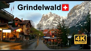 Grindelwald Christmas  4K Switzerland  Jungfrau Region  Walking Tour grindelwald switzerland [upl. by Lanna947]