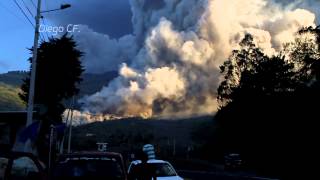 ERUPCIÓN VOLCÁN TUNGURAHUA  ECUADOR 01022014 [upl. by Yesnek]