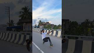 Dawon hill skating ka maja 🔥🤯 skating speedskating youtubeshorts indianskatermrinmoy [upl. by Nanor]