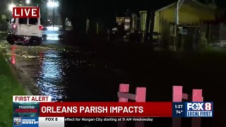 New Orleans East residents waiting on the flood waters from Francine to recede [upl. by Scheers]