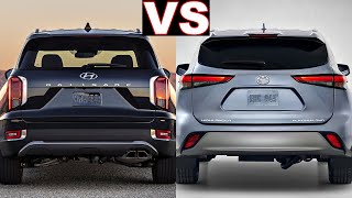 2022 Toyota Highlander vs Hyundai Palisade 2022 highlander Bronze Edition vs palisade review [upl. by Aleakim]