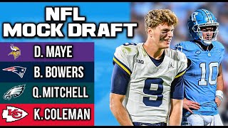 2024 NFL Mock Draft With BIG Trades [upl. by Peskoff]