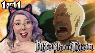 PYXIS IS MY GUY  ATTACK ON TITAN  REACTION 1X11  ZAMBER REACTS [upl. by Akirdnuhs]